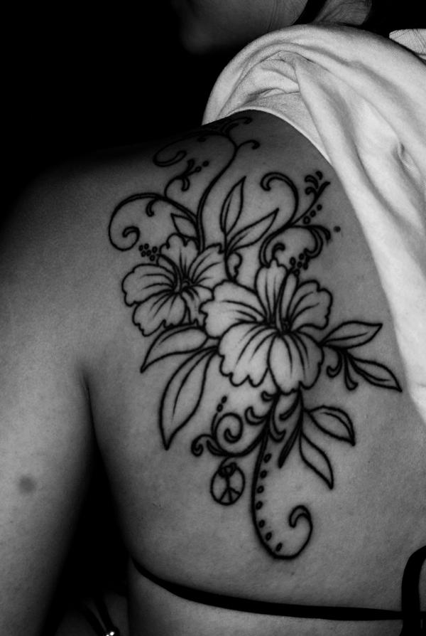 alix's tattoo - flower tattoo