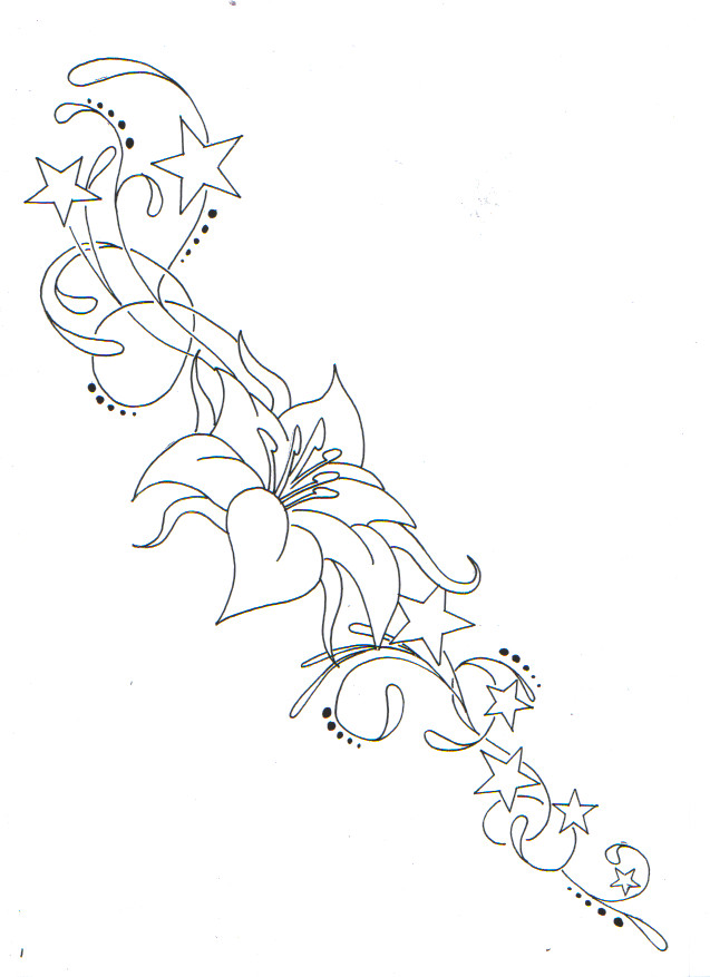Flower Star Pattern | Flower Tattoo