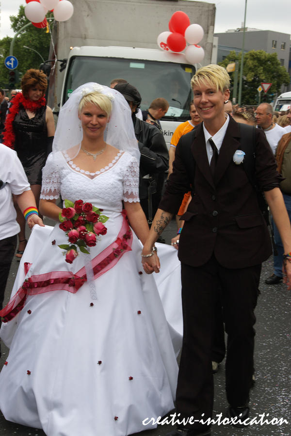 lesbian wedding couple by creativeIntoxication on deviantART