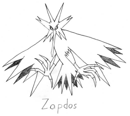zapdos coloring pages - photo #19