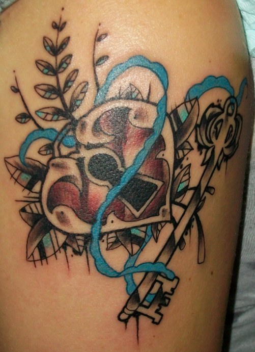 locket tattoos. heart locket tattoos.