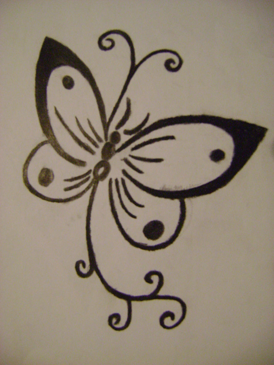butterfly drawings for tattoos