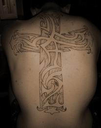 cross tattoos for men