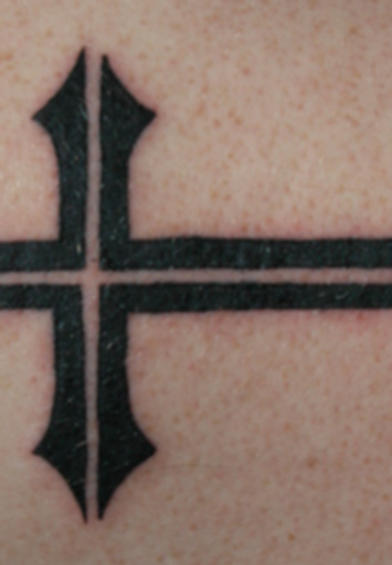black cross tattoos. Samurai with Tattoo amp; Sword