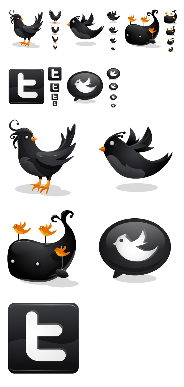 Beautiful Twitter Icons Free Download