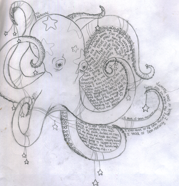 Octopus tattoo sketch by
