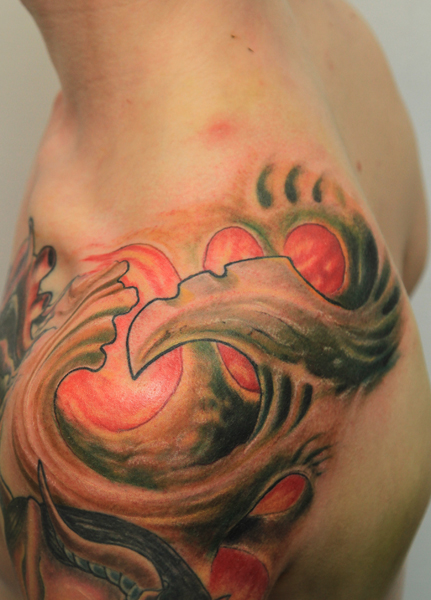 organic shoulder tattoo by graynd on deviantART