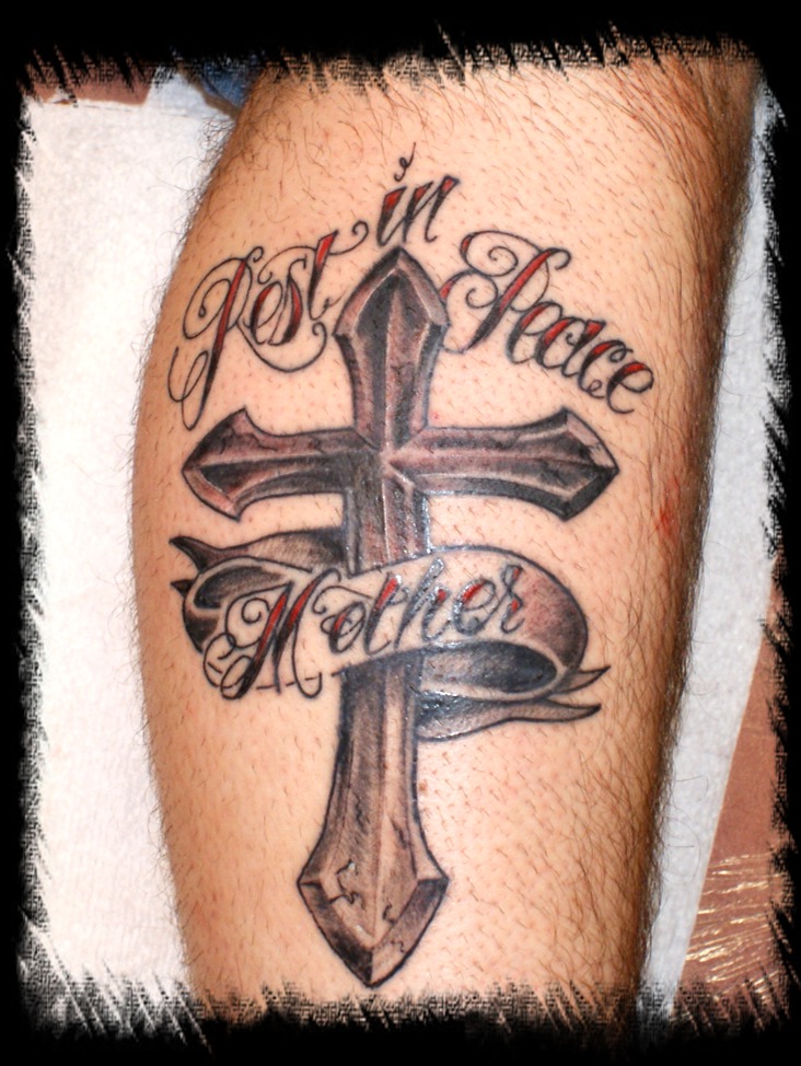 Memorial Cross Tattoos. cross tattoos for men memorial