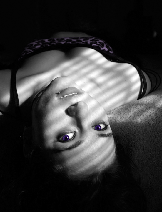 Purple Eyes by TaintedKayla on deviantART