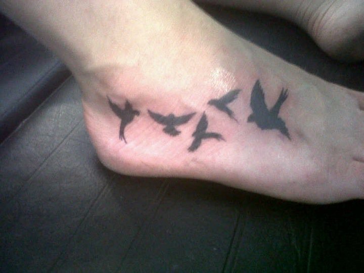 Re Deciding on tattoos I would say that birds in flight are a fairly good 