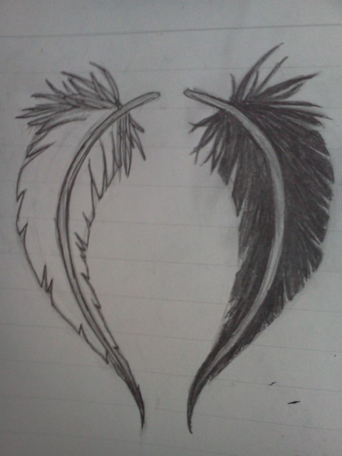 Feather tattoo design by