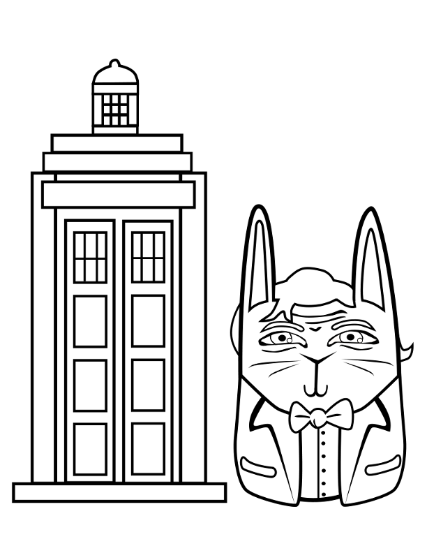 tardis coloring pages - photo #6