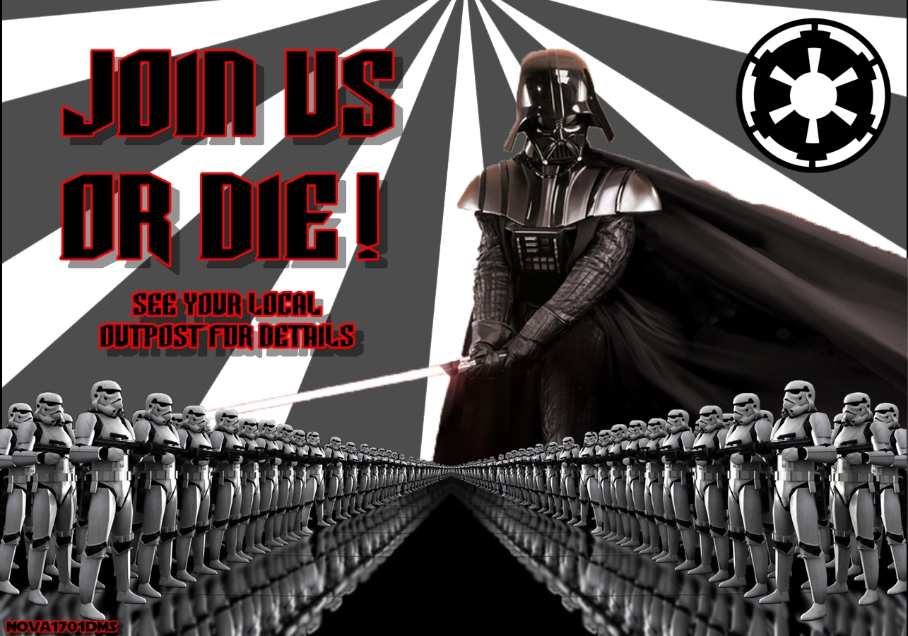 Join us or die!