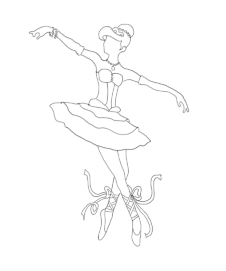 Disney Ballerina: Ariel Coloring Page by middleR3DD on DeviantArt