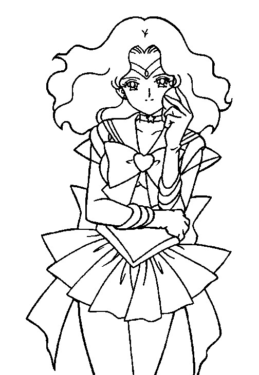 sailor neptune coloring pages - photo #9