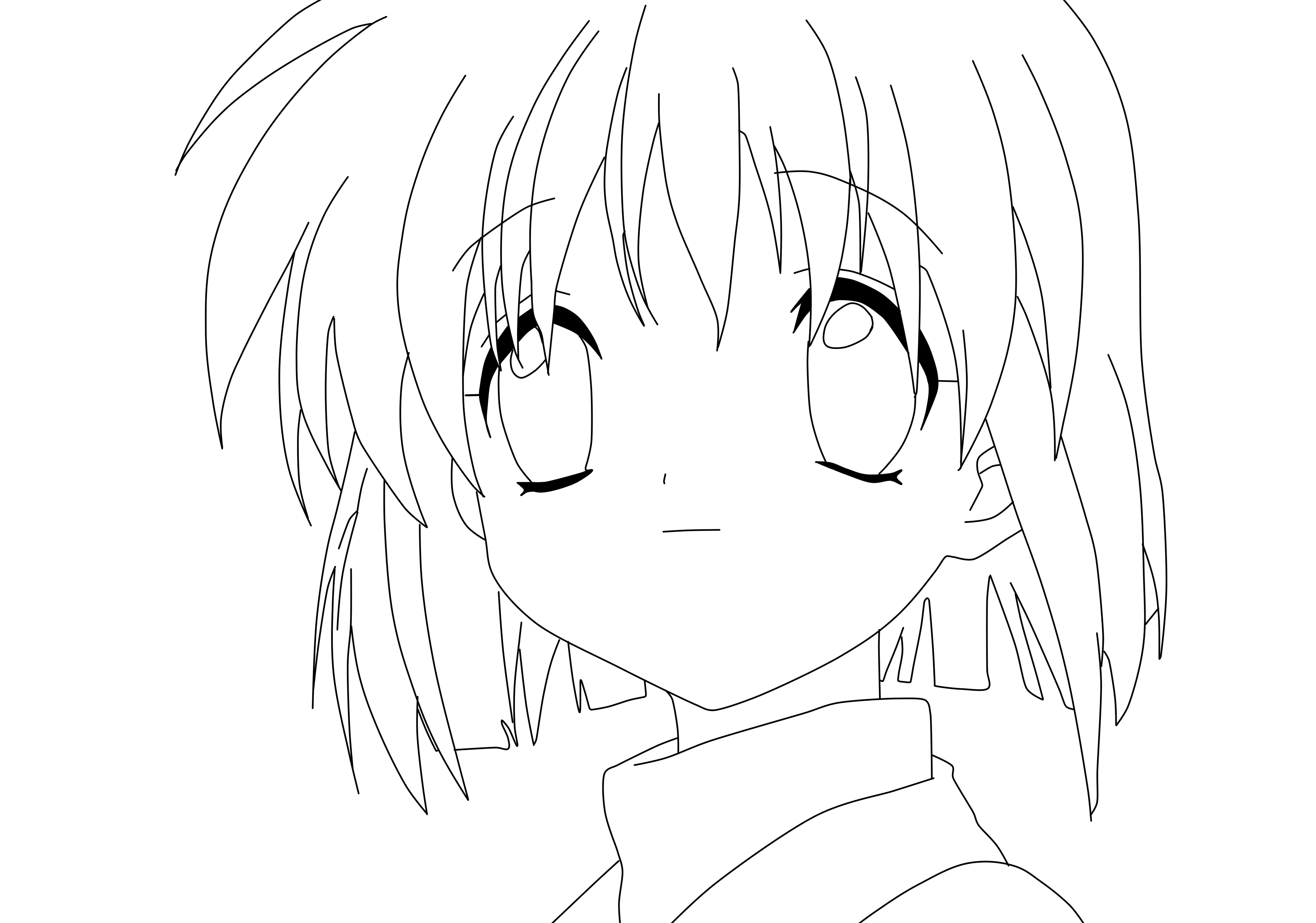 gallery of anime coloring pages - photo #42