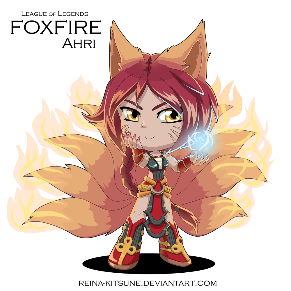 Foxfire Ahri by Reina-Kitsune on DeviantArt