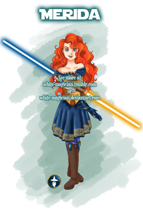 Jedi Disney Princess Merida by White-Magician