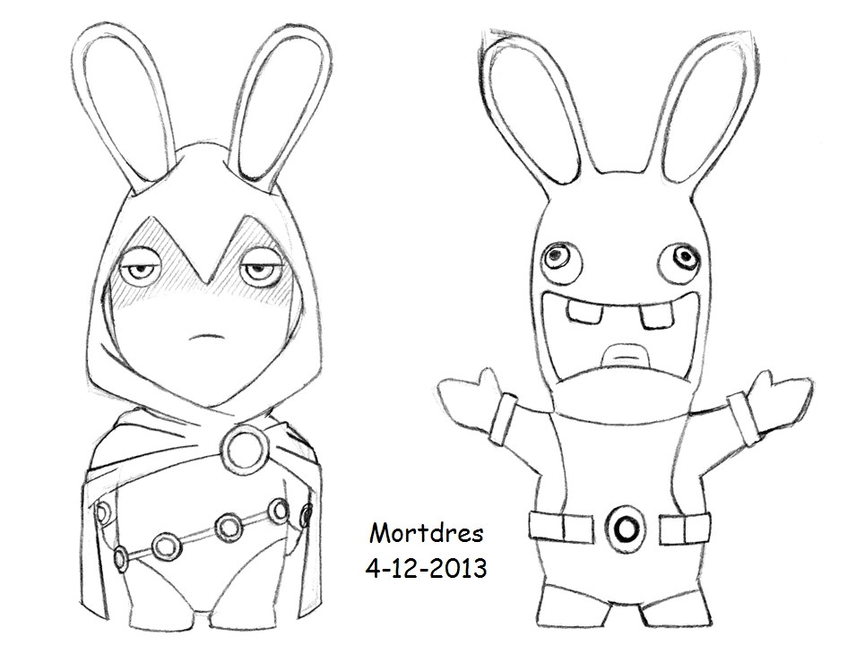 rabbids invasion coloring pages to print - photo #25