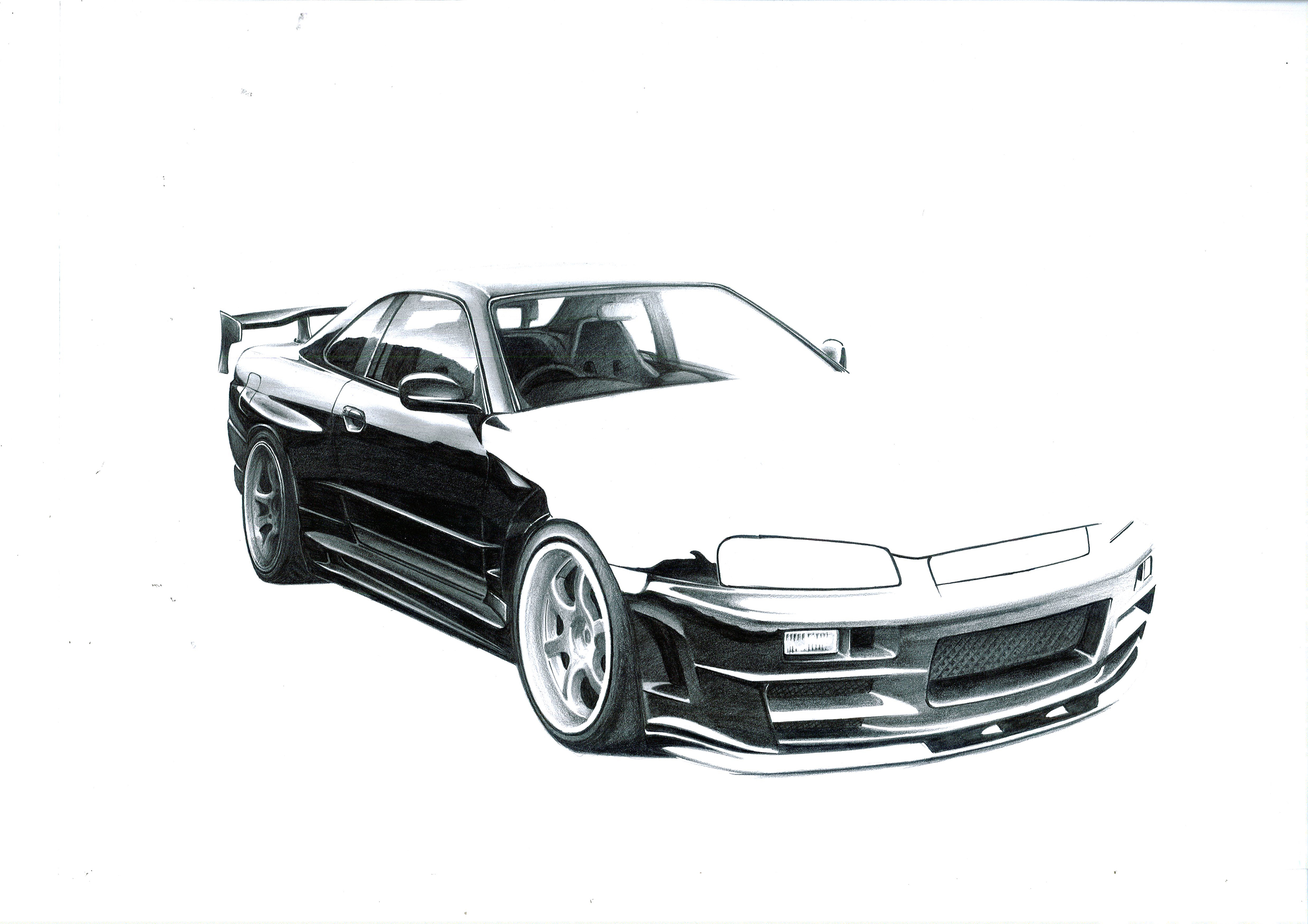Nissan skyline art drawings #1