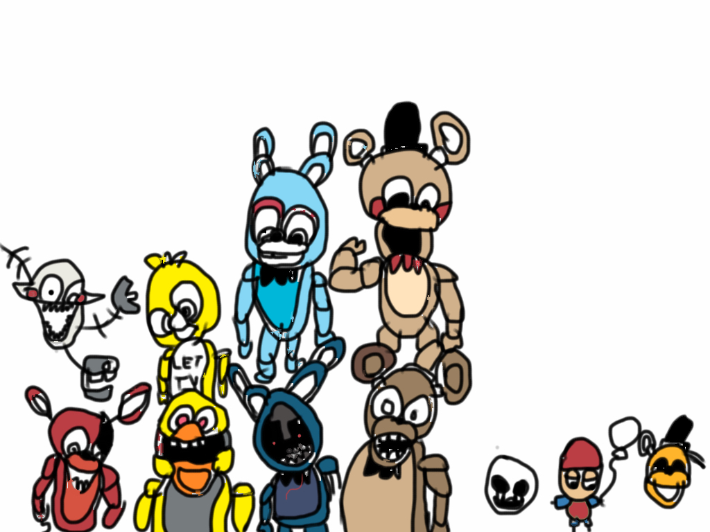 fnaf cute animatronics coloring pages - photo #41