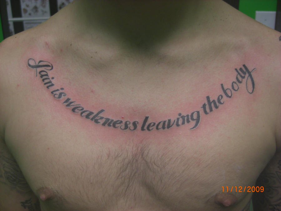 Lettering tattoo by robm8686 on deviantART chest tattoo letters