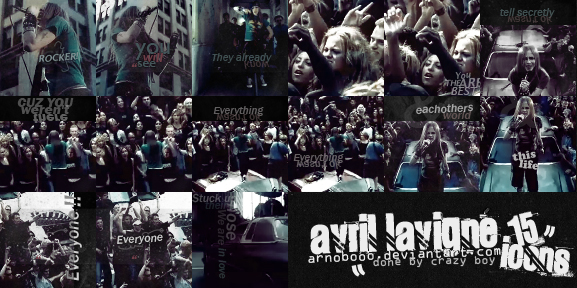 Avril Lavigne Icons. world icons avril lavigne 15 by ~ArNoBoOo on deviantART