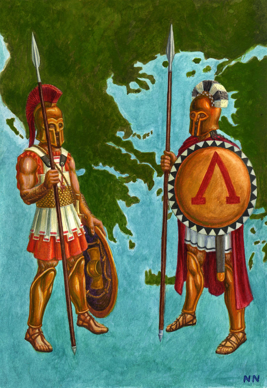 Athens vs Sparta by arthistory on DeviantArt