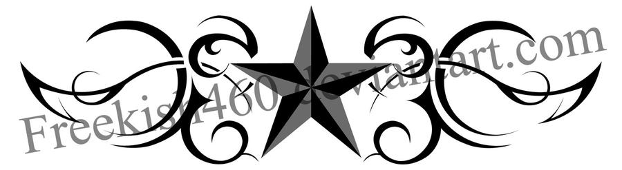 star tattoo Tribal Nautical Star