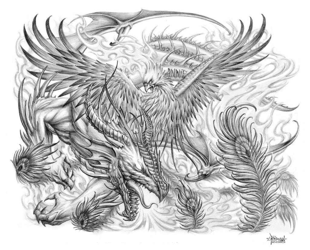 Dragon Phoenix Tattoo by
