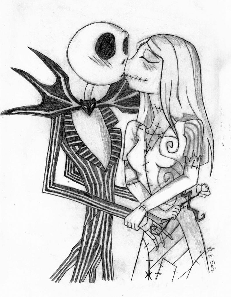 jack and sally coloring pages - photo #13