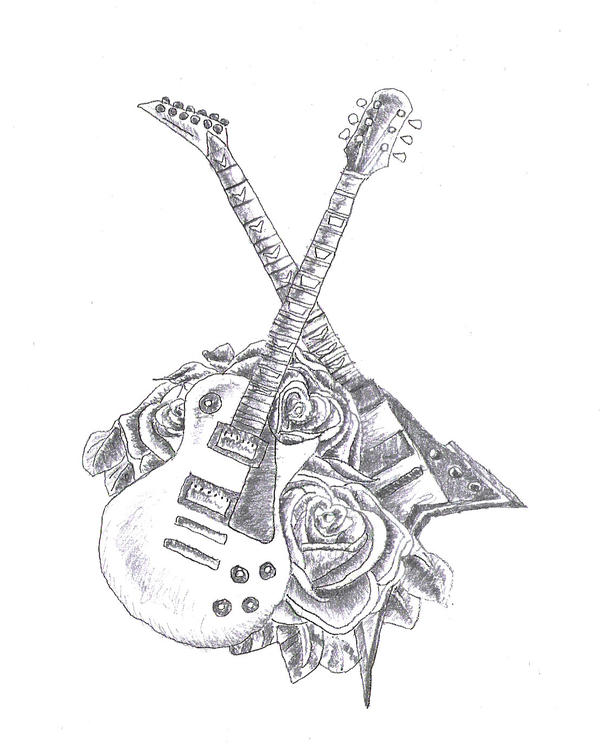 Guitar Tattoo Design by KingDinko on deviantART