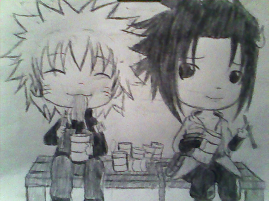 naruto and sasuke chibi. Chibi Naruto and Sasuke by