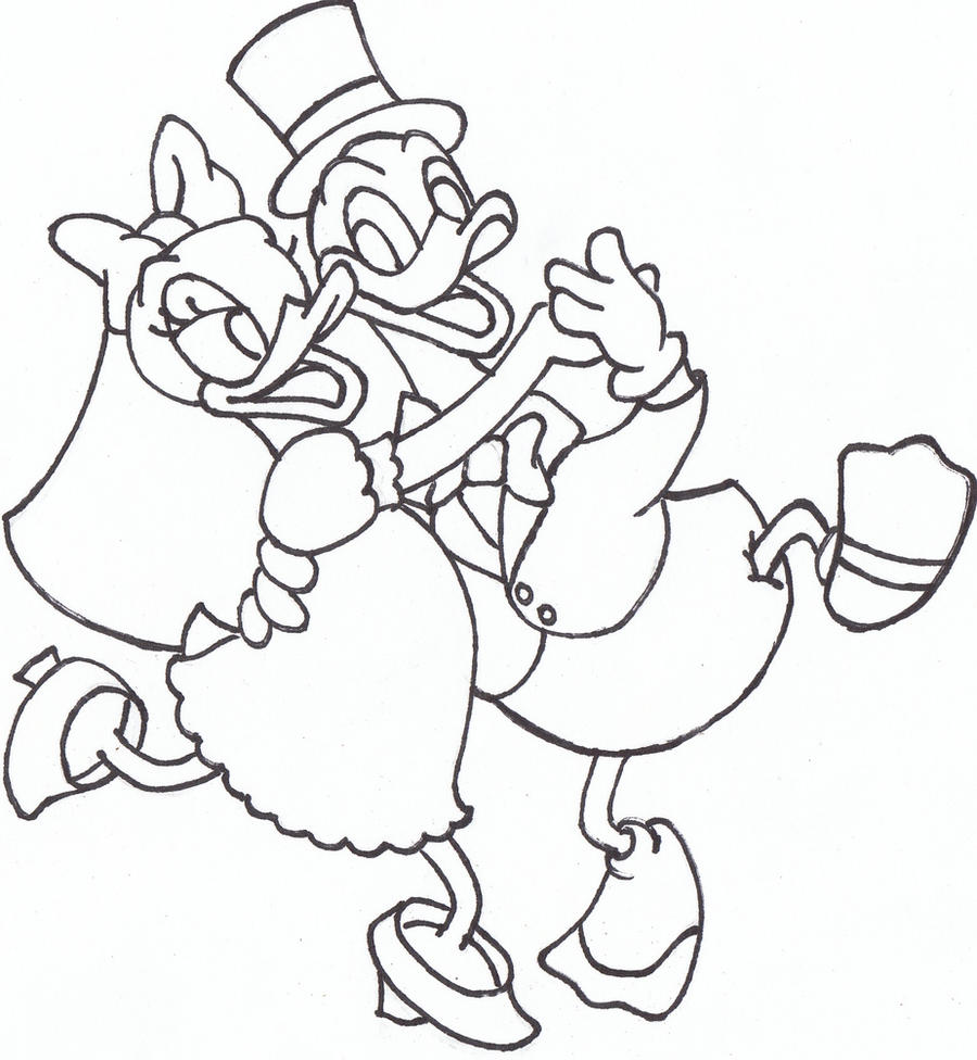 daisy duck and donald duck coloring pages - photo #35