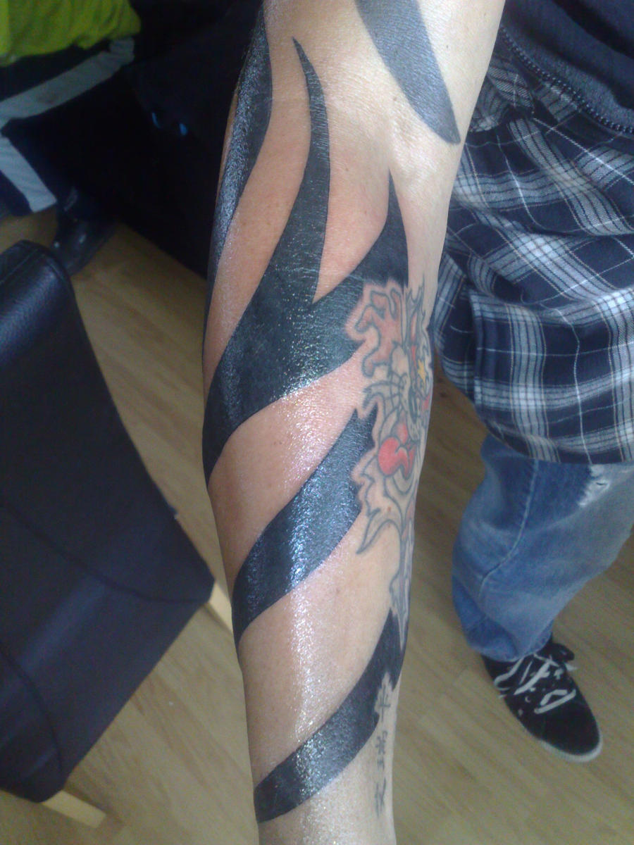 tribal tattoo lower arm 2 by campfens