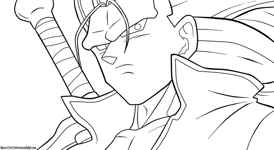 dbz coloring pages trunks - photo #35
