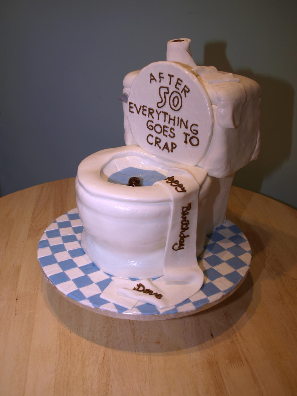 Toilet 50th Birthday Cake by reenaj