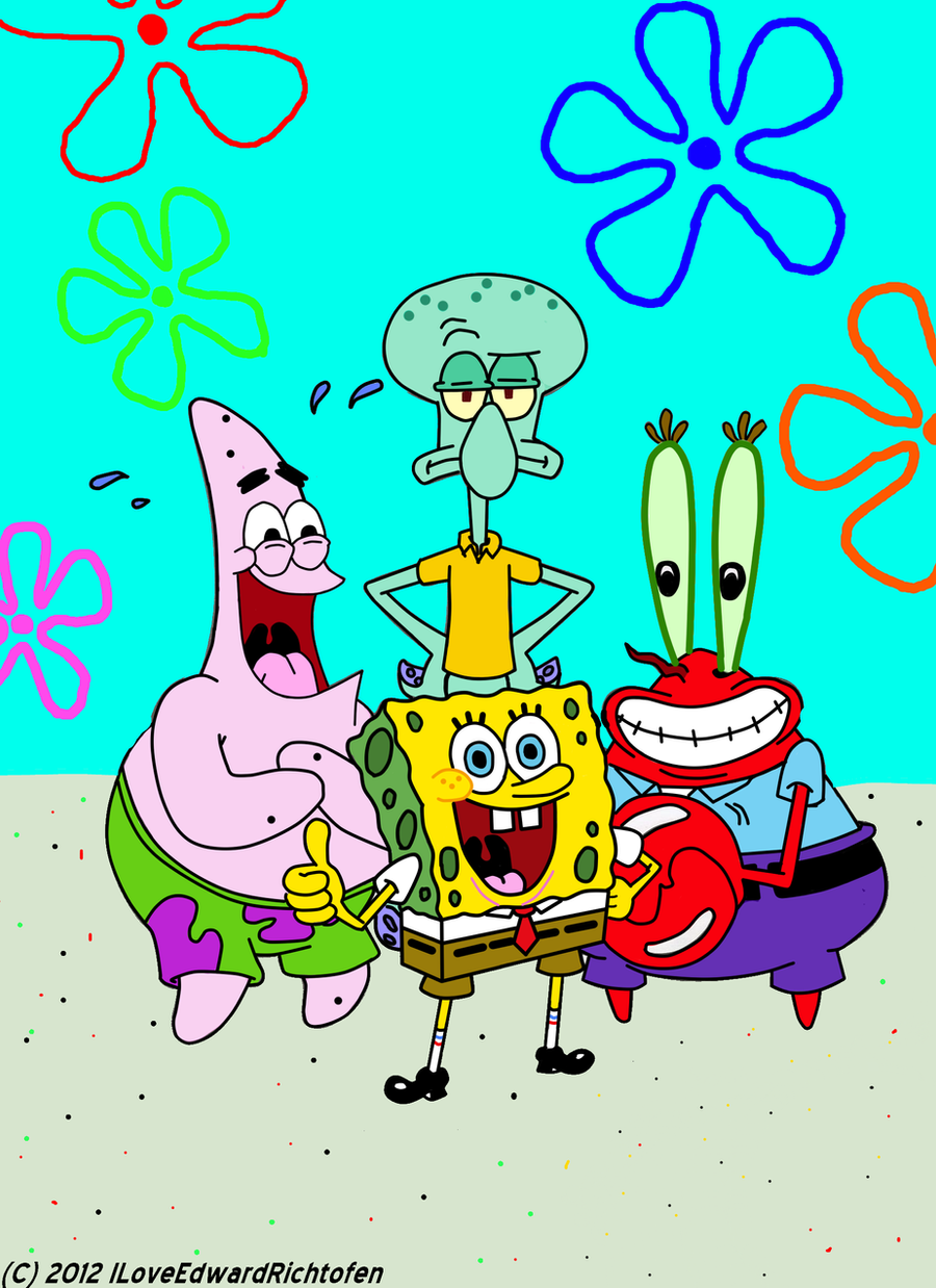 Download this Spongebob Patrick Squidward Krabs Iloveedwardrichtofen picture