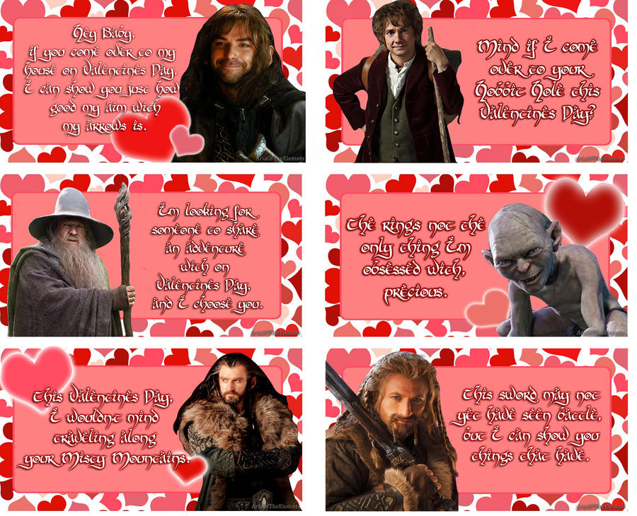DeviantArt: More Like Hobbit Valentines Cards by AnimeGirl10129