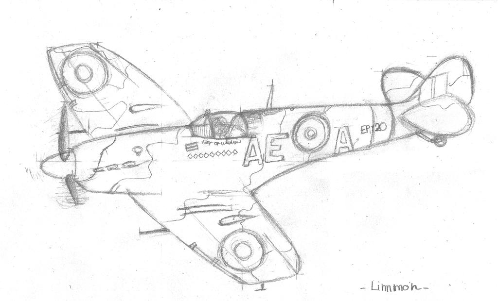 Spitfire Coloring Pages Sketch Coloring Page