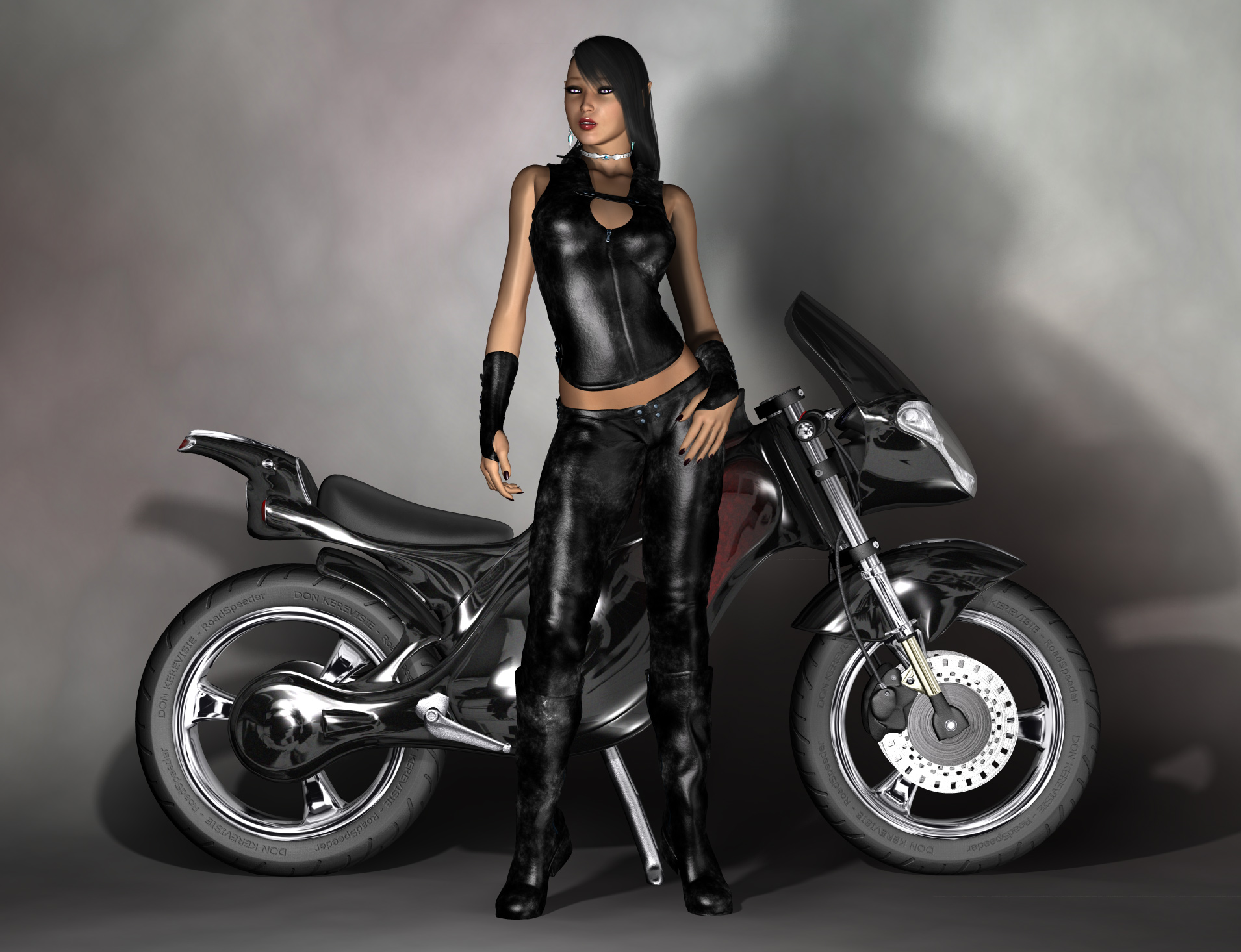 Download this Biker Babe... picture