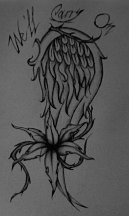 Carry On tattoo | Flower Tattoo