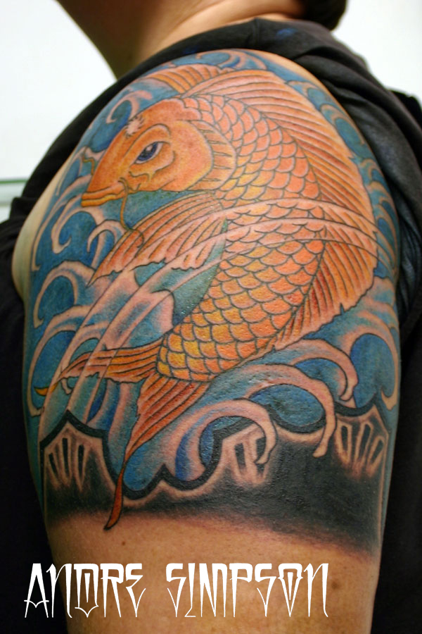 Koi fish water tattoo 1 by ERASOTRON on deviantART