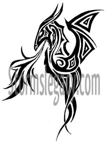 Dragon Tribal Tattoo by Stormslegacy on deviantART