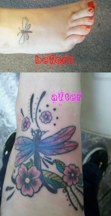 Dragonfly Cover up - dragonfly tattoo