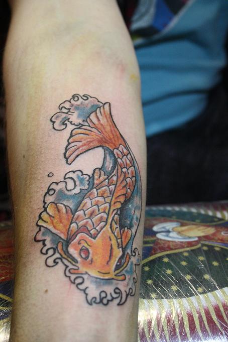 small koi fish tattoo-7