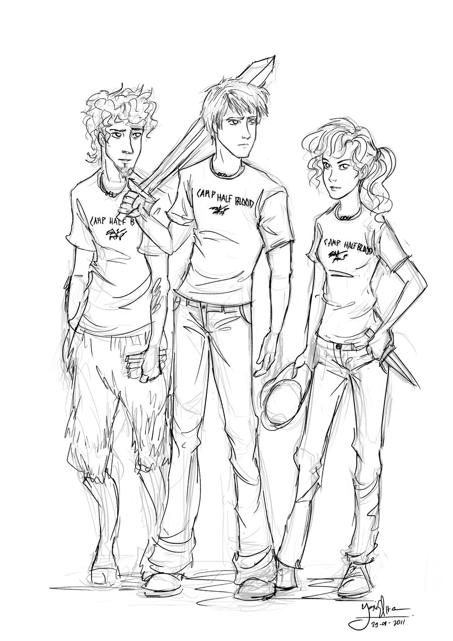 Percy Jackson Annabeth Free Colouring Pages
