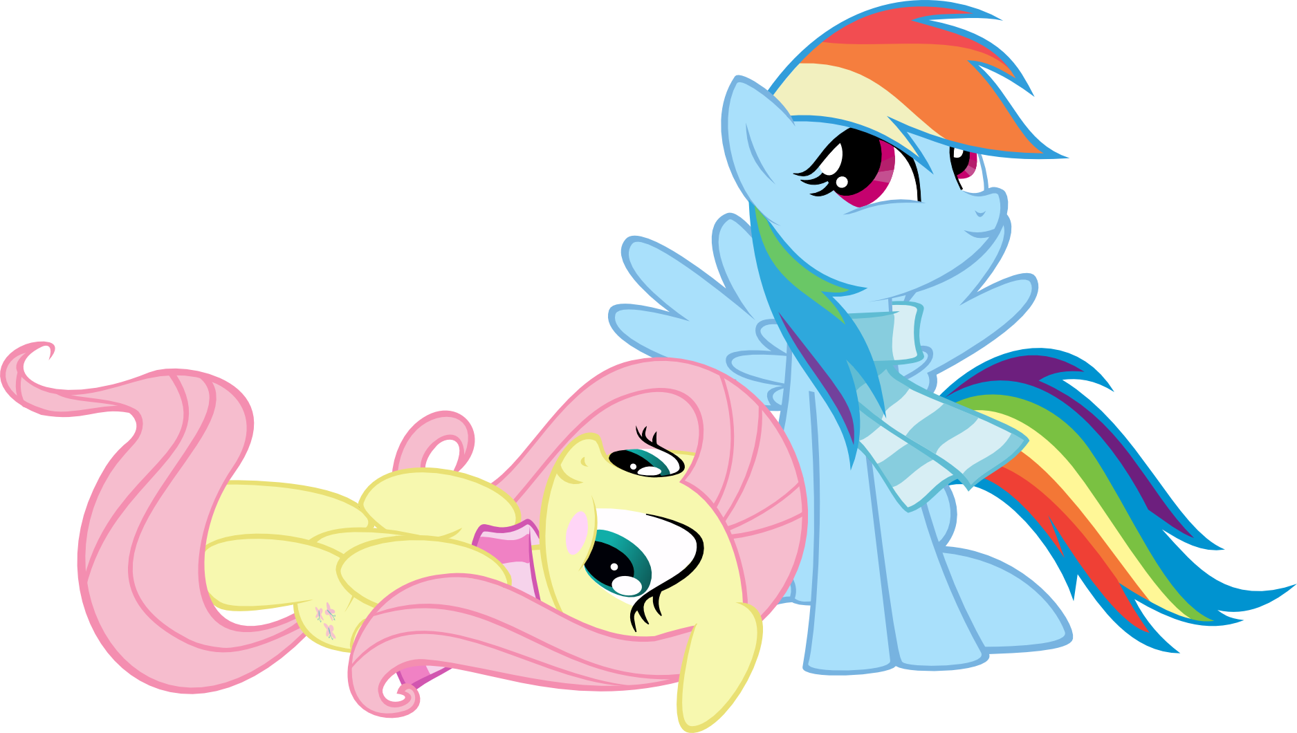 MLP Rainbow Dash and Fluttershy