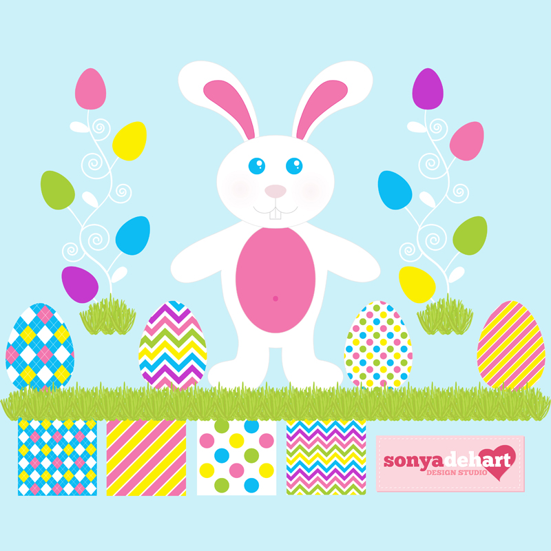 clipart easter eggs and bunny - photo #28