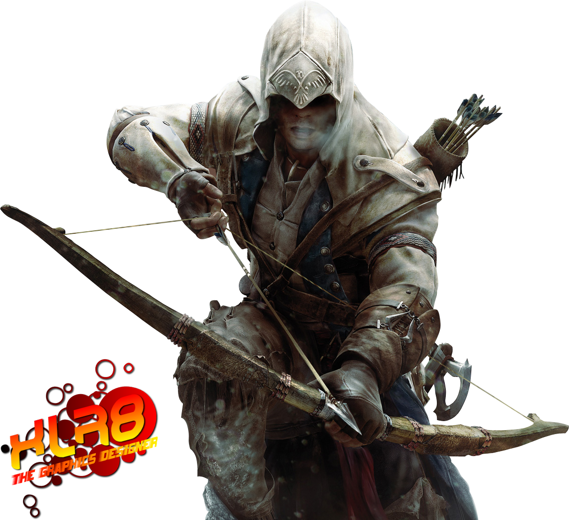 assassin  s creed 3 connor with bow by xlr8gfx d5559ce